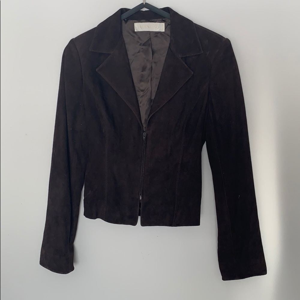 Authentic Valentino Suede Brown Blazer